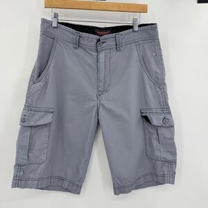 Wear First 100% Cotton Gray Cargo Skateboard Streetwear Shorts Size 32